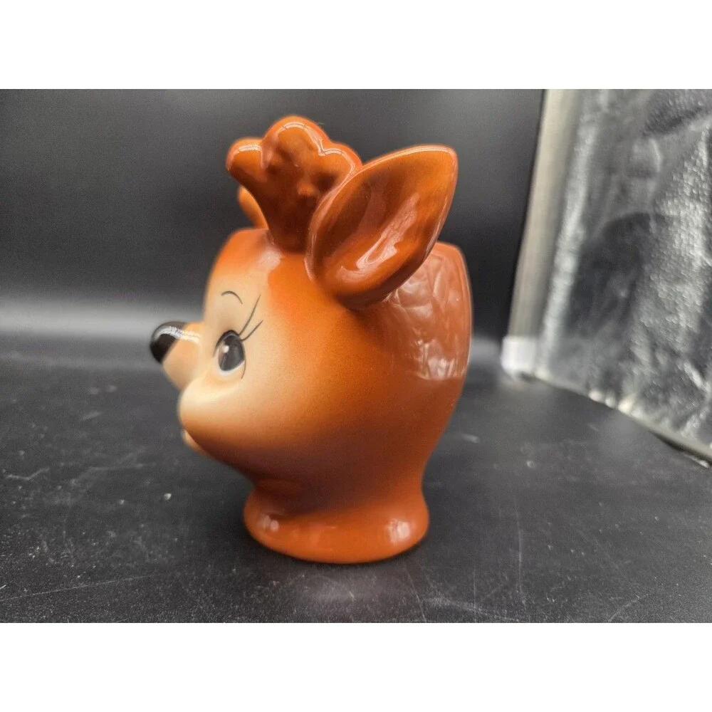 Pottery Barn Retro Figural Reindeer Mug With Antlers 12 oz Christmas Holiday
